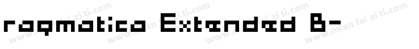 ragmatica Extended B字体转换